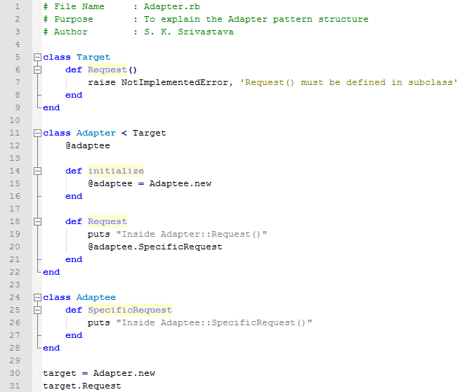 Adapter design pattern In Ruby