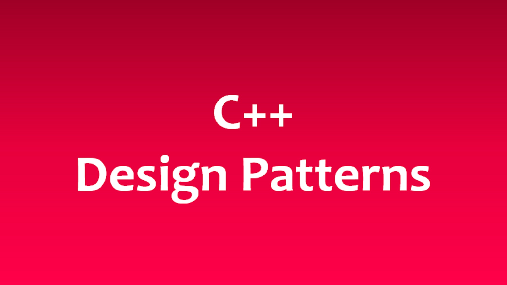 Design Patterns In C++