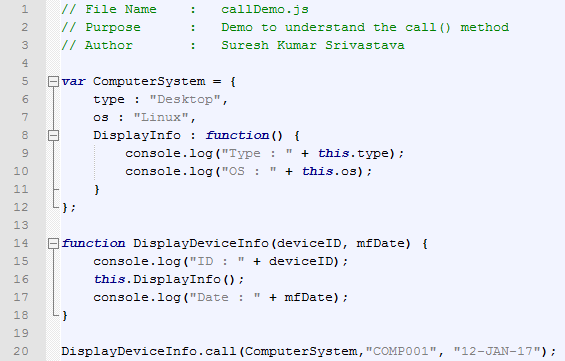 call(), apply, bind() in JavaScript - call() method example