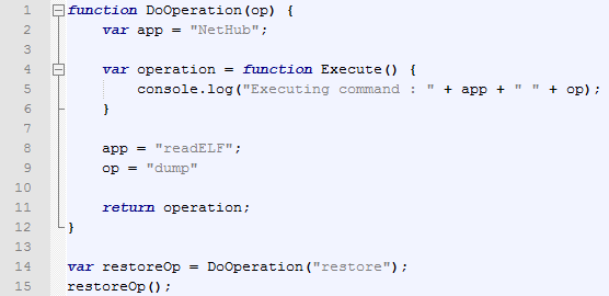 Closure In JavaScript - Source Code Example 2
