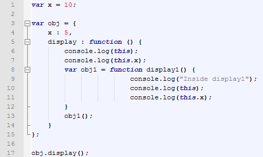 this keyword In JavaScript - Source Code Example 5 - 2